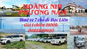 Thuê xe 7 chỗ đi Bạc Liêu