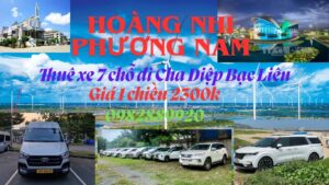Thuê xe 7 chỗ đi Cha Diệp Bạc Liêu