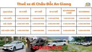 Giá Thuê xe đi Châu Đốc An Giang