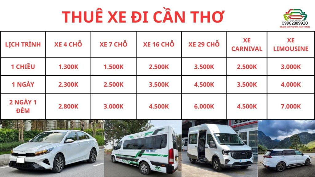 Thuê xe đi cần thơ