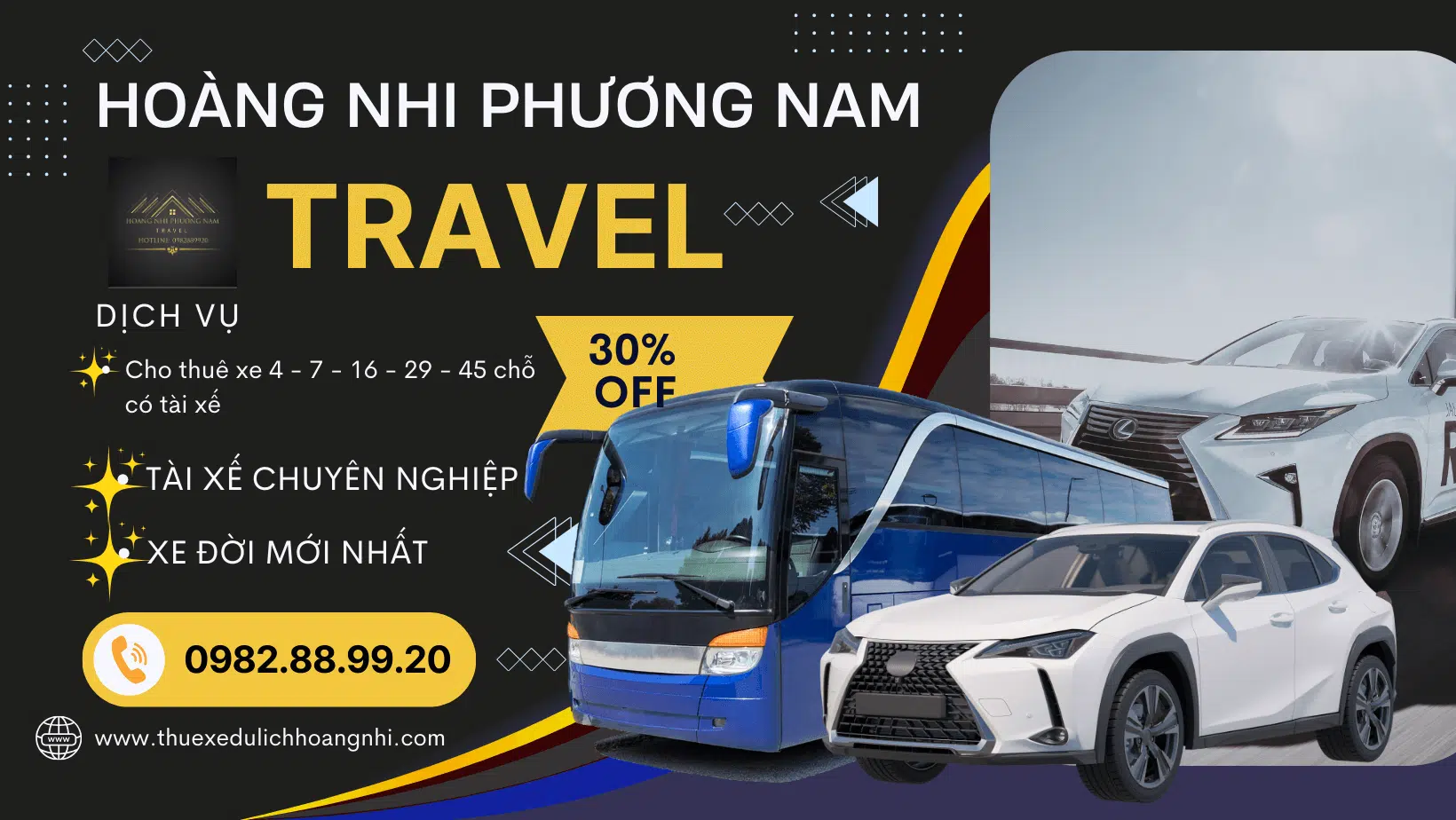 THUÊ XE DU LỊCH Dvdl Hoàng Nhi Phương Nam Travel