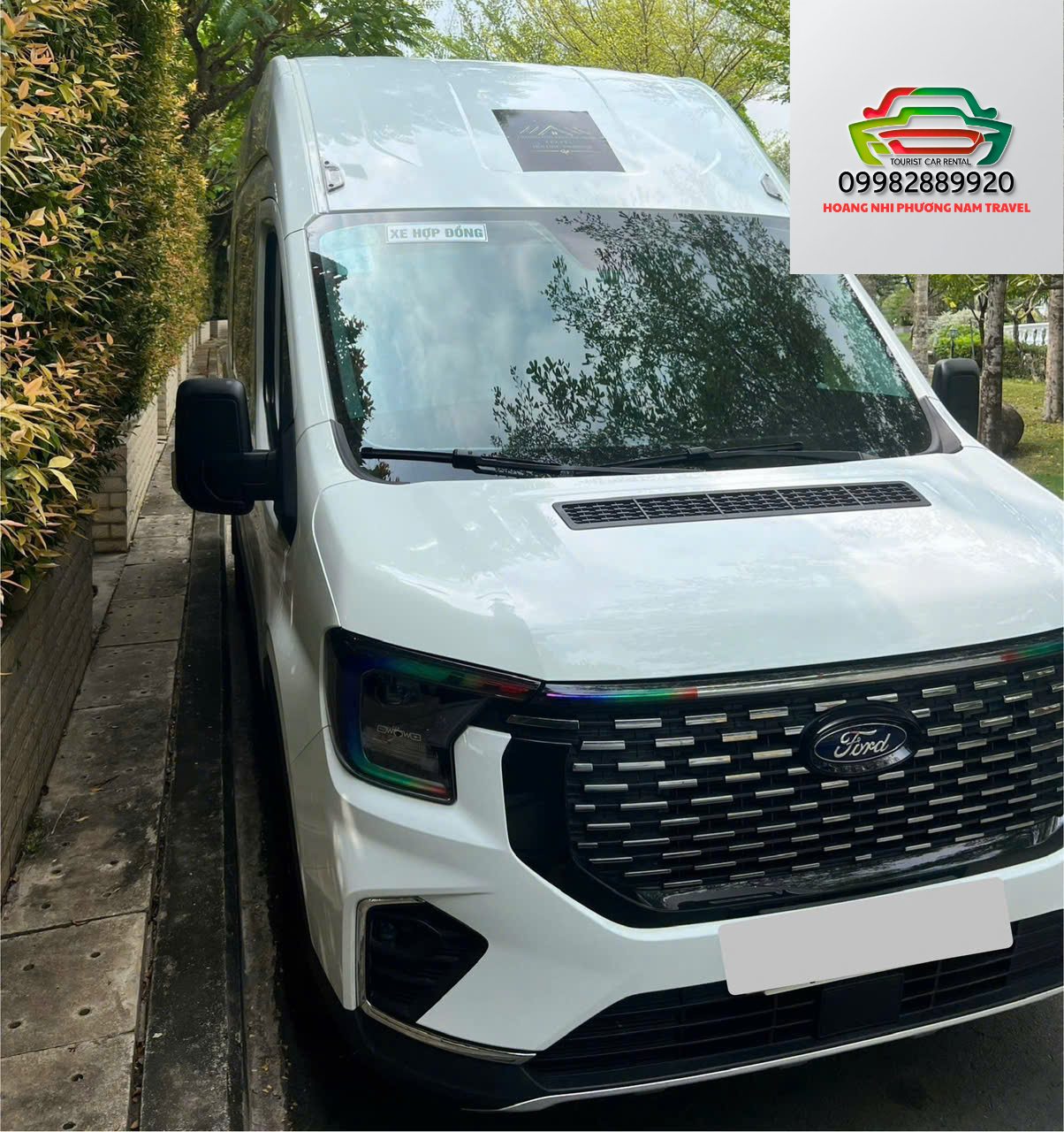 Thuê xe 16 chỗ ford transit đi Hồ tràm có tài xế lái