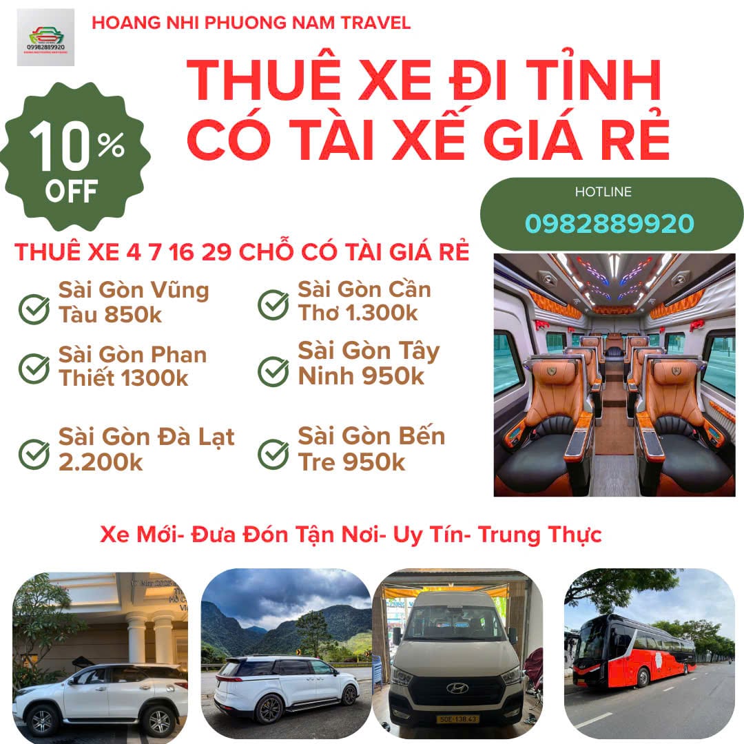 giá thuê xe có tài xế