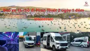 Bao xe 16 chỗ đi Phan Thiết 2 ngày 1 đêm