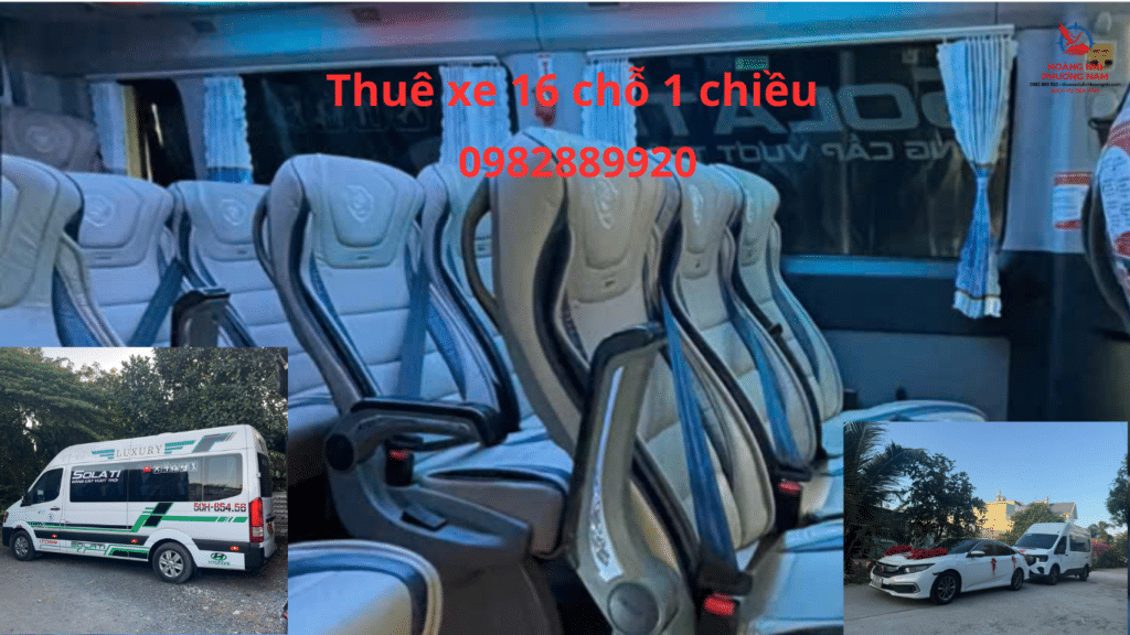 Thuê xe 16 chỗ 1 chiều