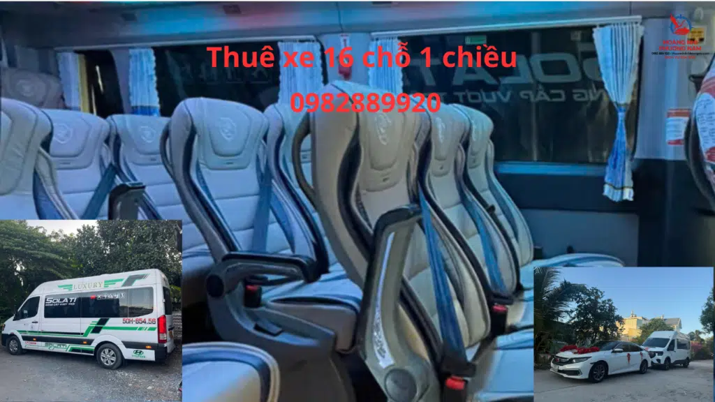 Thuê xe 16 chỗ 1 chiều